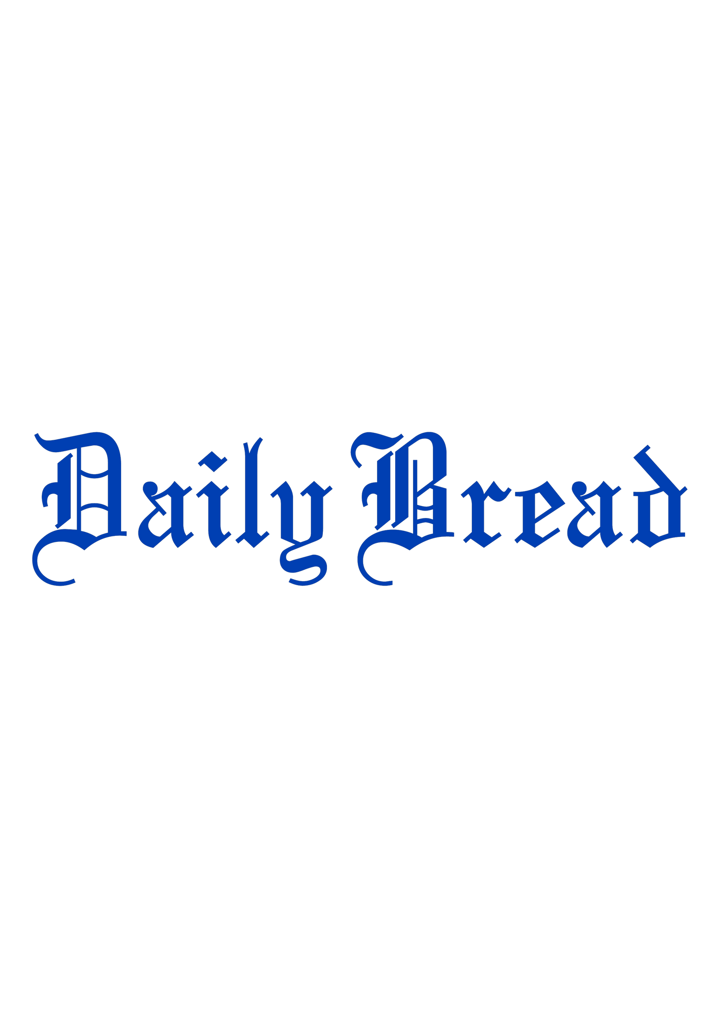 BONUS: Daily BREAD - AVAILABLE FOR PREORDER ONLY
